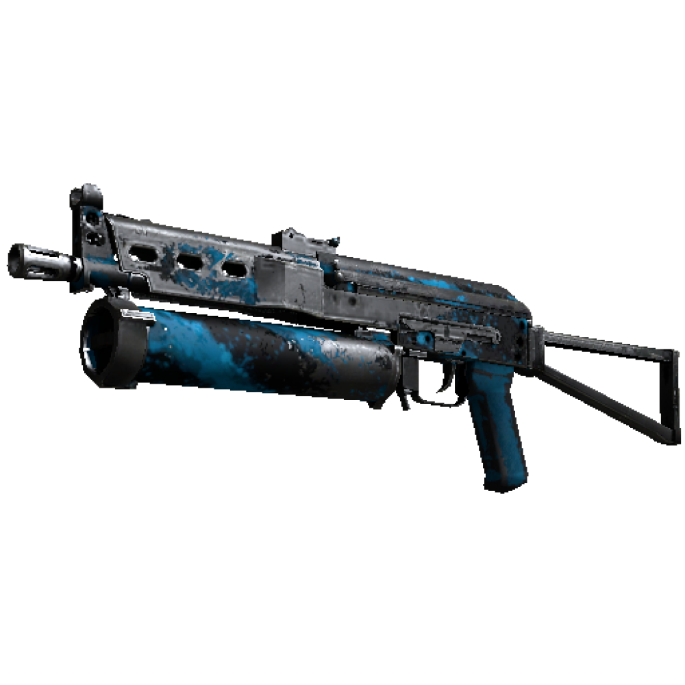 StatTrak&trade; PP-Bizon | Blue Streak  (Battle-Scarred)