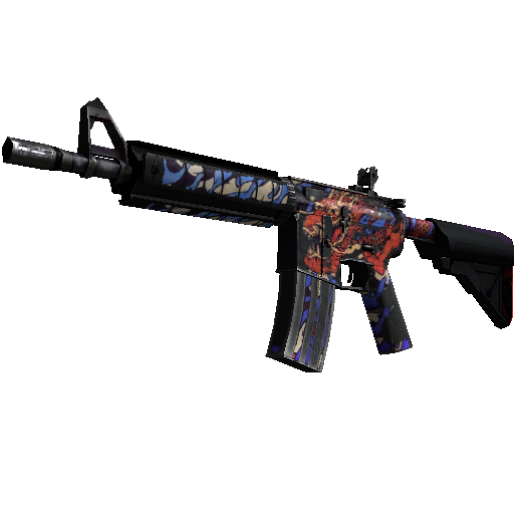 StatTrak&trade; M4A4 | 龍王 (Dragon King)  (Battle-Scarred)