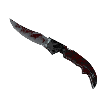 Falchion Knife | Crimson Web  (Battle-Scarred)