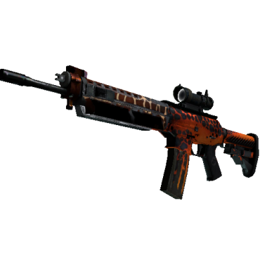 StatTrak™ SG 553 | Tiger Moth  (Battle-Scarred)