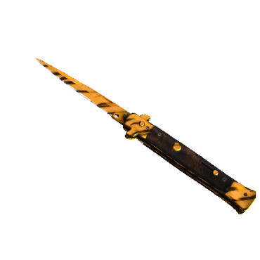 StatTrak™ Stiletto Knife | Tiger Tooth  (Factory New)