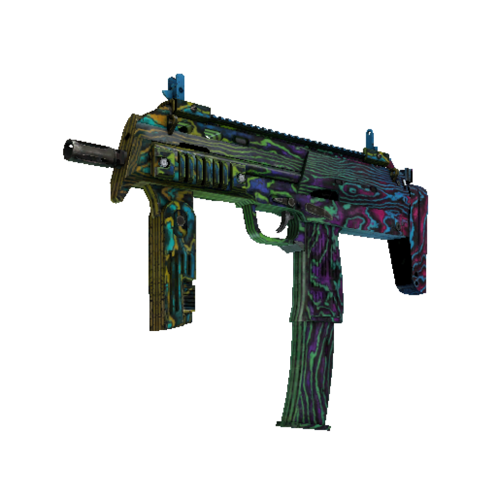 StatTrak&trade; MP7 | Neon Ply  (Battle-Scarred)