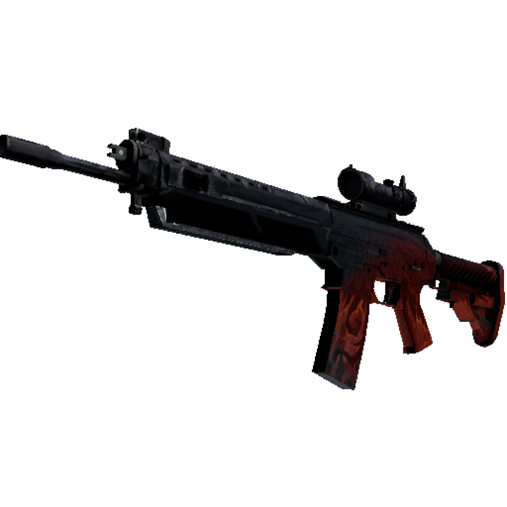 StatTrak&trade; SG 553 | Darkwing  (Battle-Scarred)