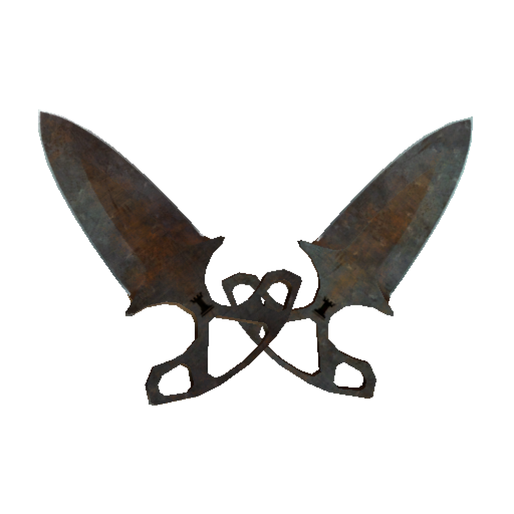StatTrak&trade; Shadow Daggers | Rust Coat  (Battle-Scarred)