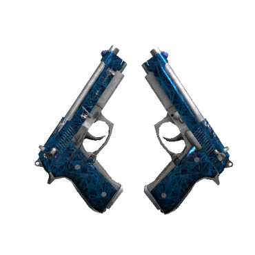 Dual Berettas | Cobalt Quartz  (Field-Tested)