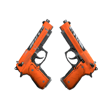 Dual Berettas | Demolition  (Well-Worn)